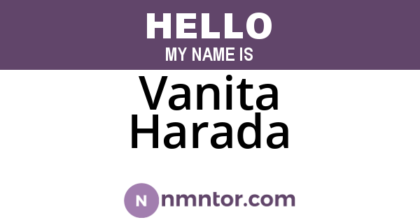 Vanita Harada