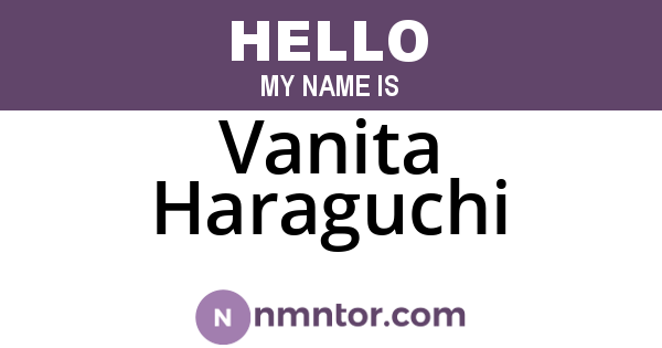 Vanita Haraguchi