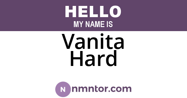 Vanita Hard