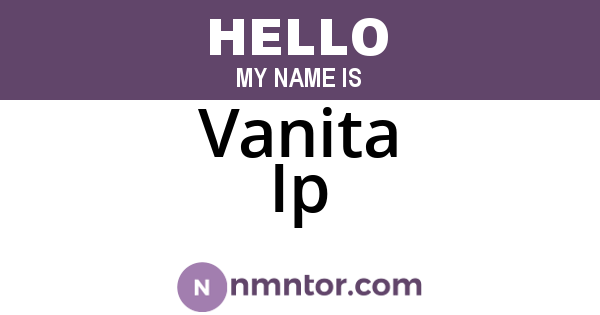 Vanita Ip