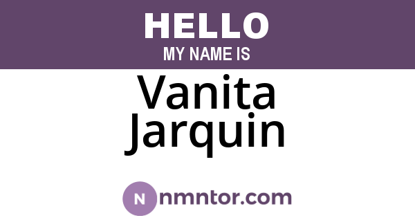 Vanita Jarquin