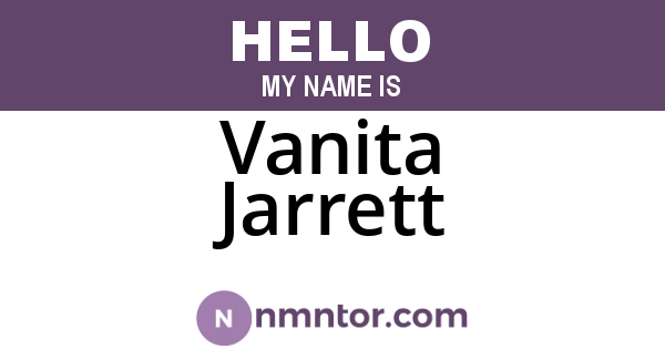 Vanita Jarrett