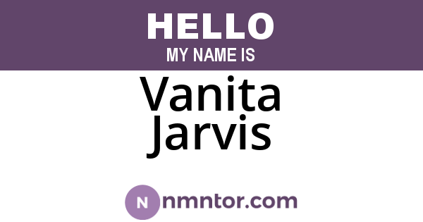 Vanita Jarvis