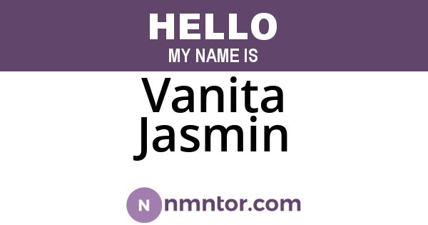 Vanita Jasmin