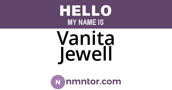 Vanita Jewell