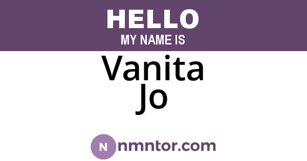 Vanita Jo