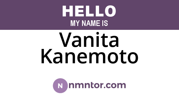 Vanita Kanemoto
