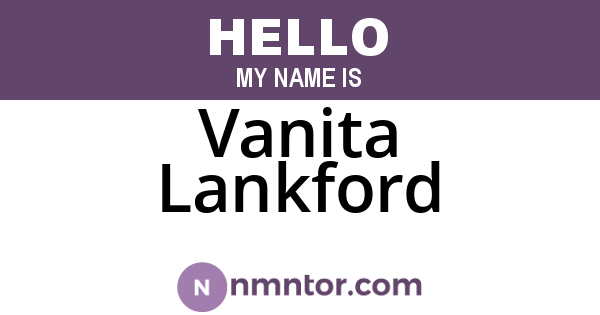 Vanita Lankford
