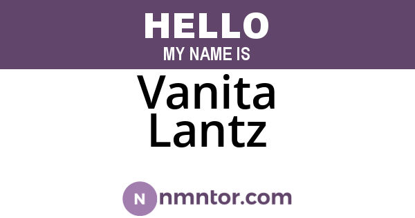 Vanita Lantz
