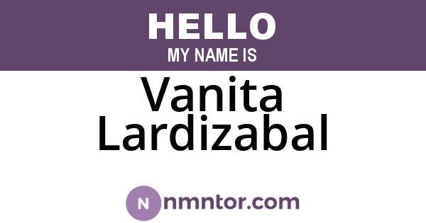 Vanita Lardizabal