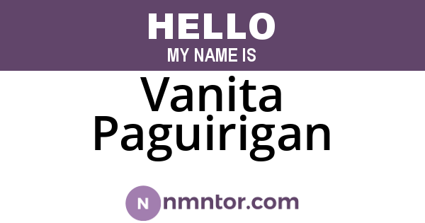 Vanita Paguirigan