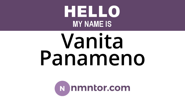 Vanita Panameno