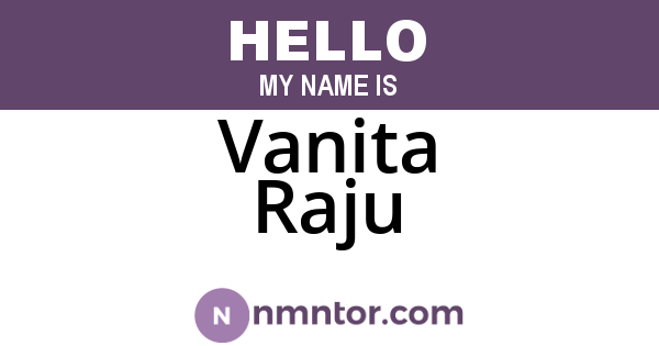 Vanita Raju