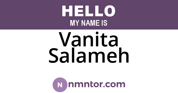Vanita Salameh