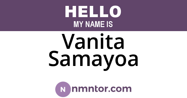 Vanita Samayoa