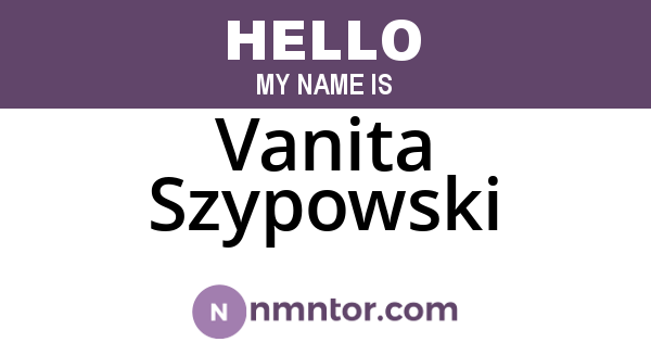 Vanita Szypowski