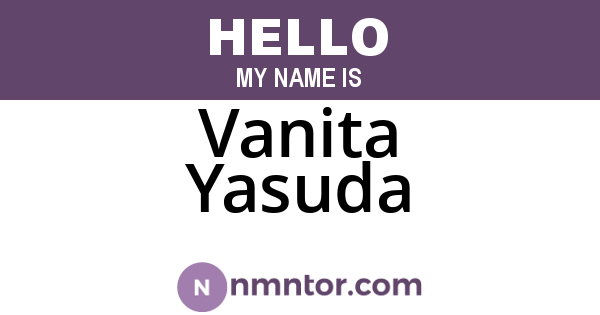 Vanita Yasuda