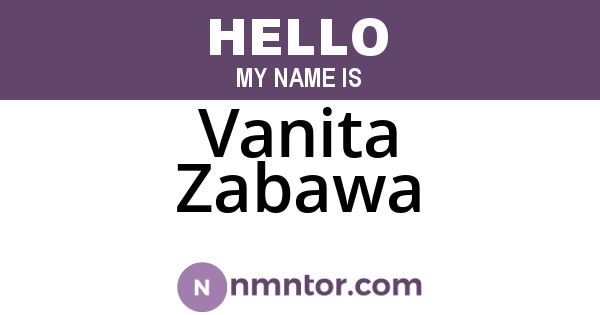 Vanita Zabawa