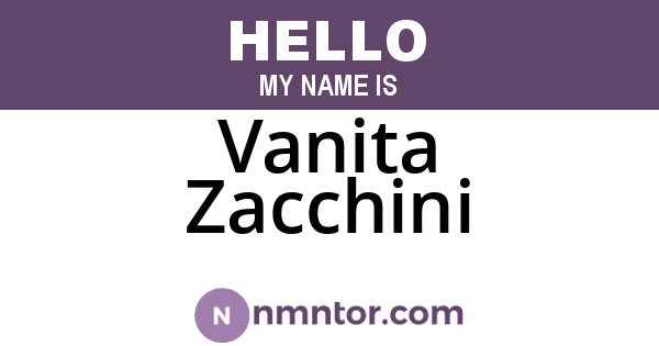 Vanita Zacchini
