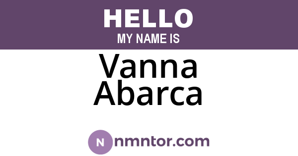 Vanna Abarca