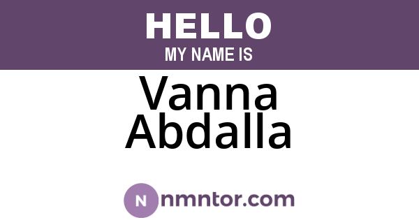 Vanna Abdalla