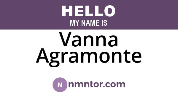 Vanna Agramonte