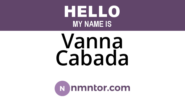 Vanna Cabada