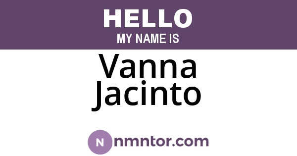 Vanna Jacinto