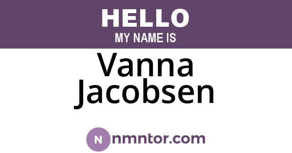 Vanna Jacobsen