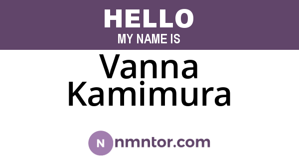 Vanna Kamimura