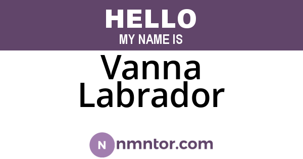 Vanna Labrador