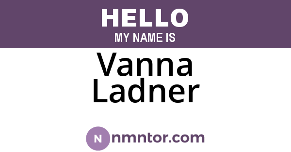 Vanna Ladner