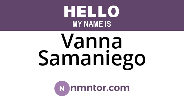 Vanna Samaniego