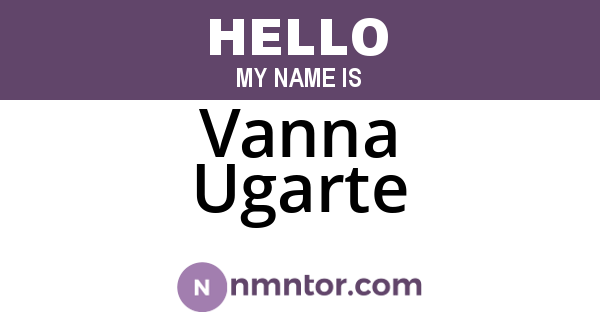 Vanna Ugarte