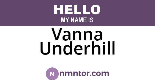 Vanna Underhill