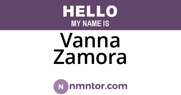 Vanna Zamora