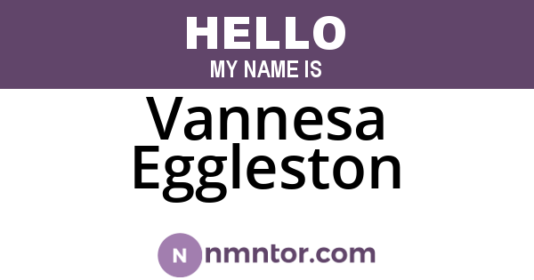 Vannesa Eggleston