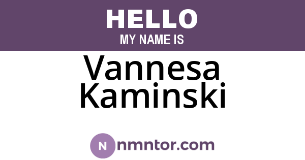 Vannesa Kaminski