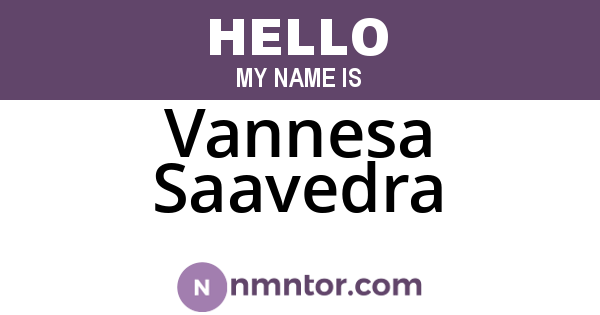 Vannesa Saavedra