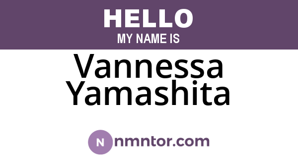 Vannessa Yamashita