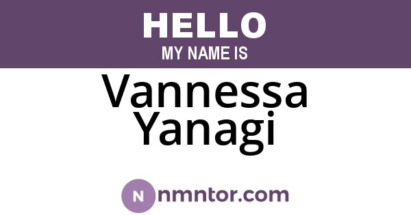 Vannessa Yanagi