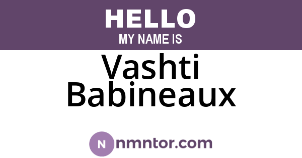 Vashti Babineaux