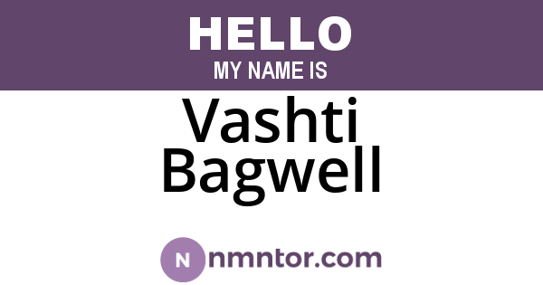 Vashti Bagwell