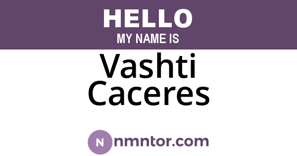 Vashti Caceres