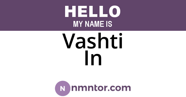 Vashti In