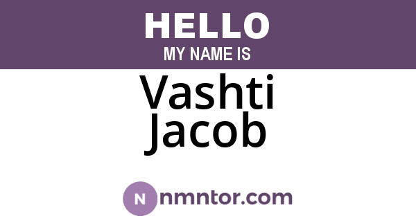 Vashti Jacob