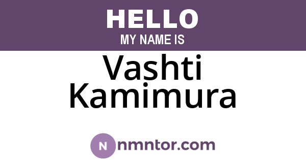 Vashti Kamimura