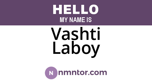 Vashti Laboy
