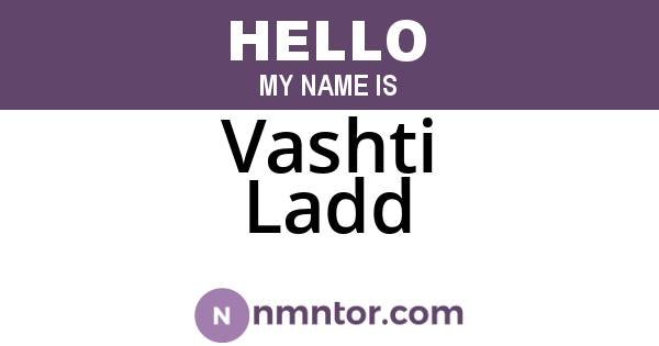Vashti Ladd