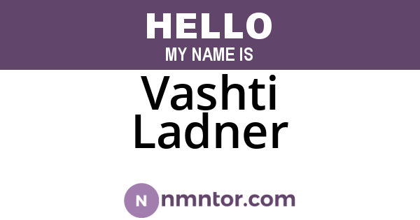 Vashti Ladner